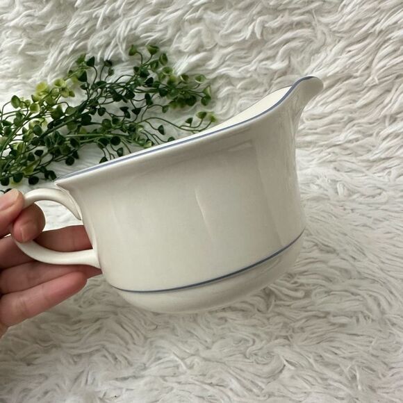 Lenox Chinastone For‎ the Sky Blue Pattern Creamer Pitcher Jar 3” Height - Picture 4 of 7